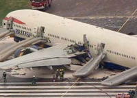 17日ヒースロー空港で旅客機事故:大惨事にも係らず死者0名!